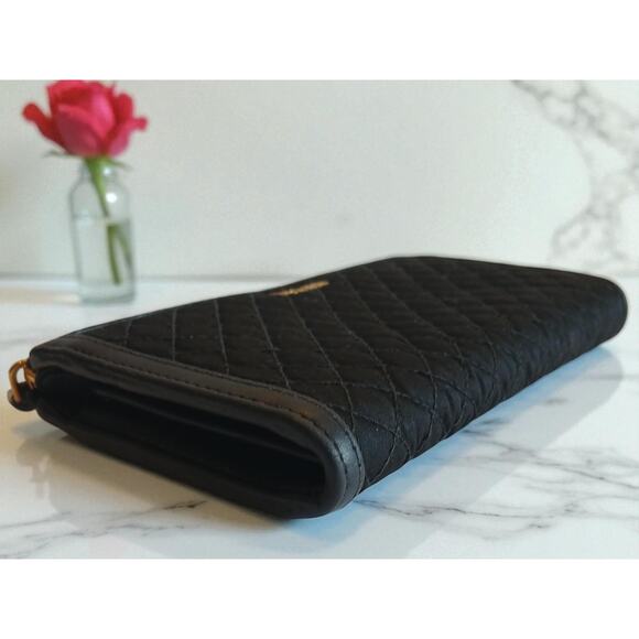Prada Tessuto Nylon Quilted Zip Around Wallet in Black - Picture 7 of 13